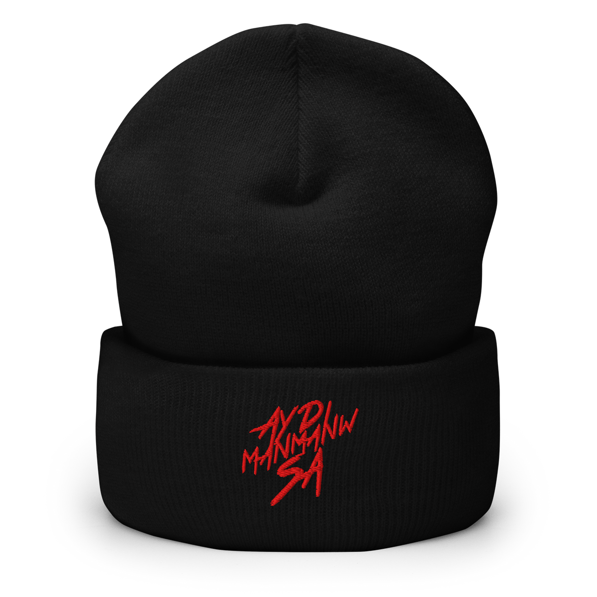 Bonnet noir savage rouge