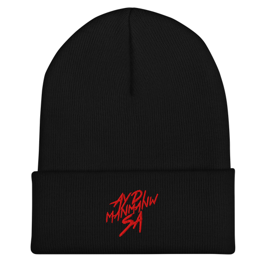 Bonnet noir savage rouge