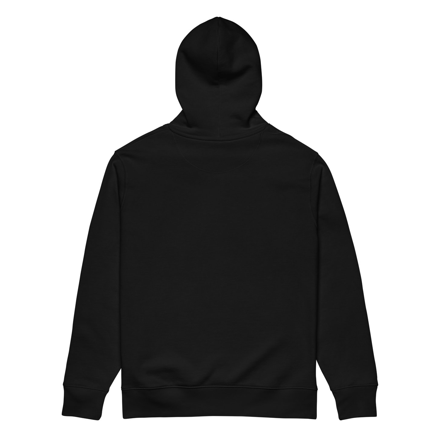 Dos du hoodie à capuche noir