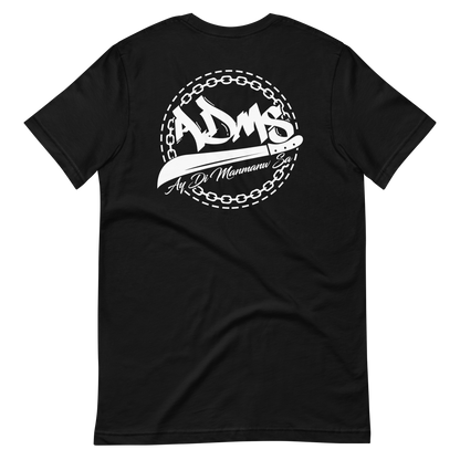 Dos du t-shirt noir ClassX avec le logo de la marque floqué en blanc